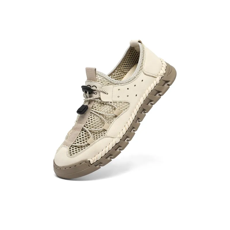 LINGPAO Abrasion Resistant Breathable Slip Resistant Low Top Casual Shoes Men's-2