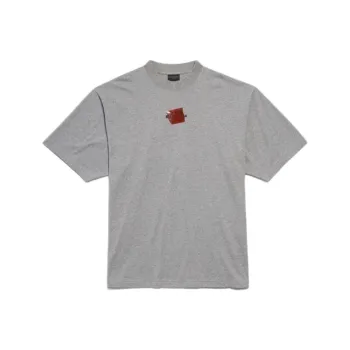 Balenciaga FW25 T Shirt Medium Size Fit Men's Gray