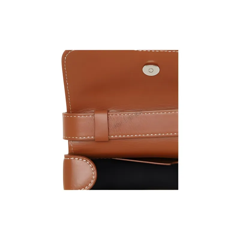 PALM ANGELS Calfskin Crossbody Bag Shoulder Bag Women's Brown-4