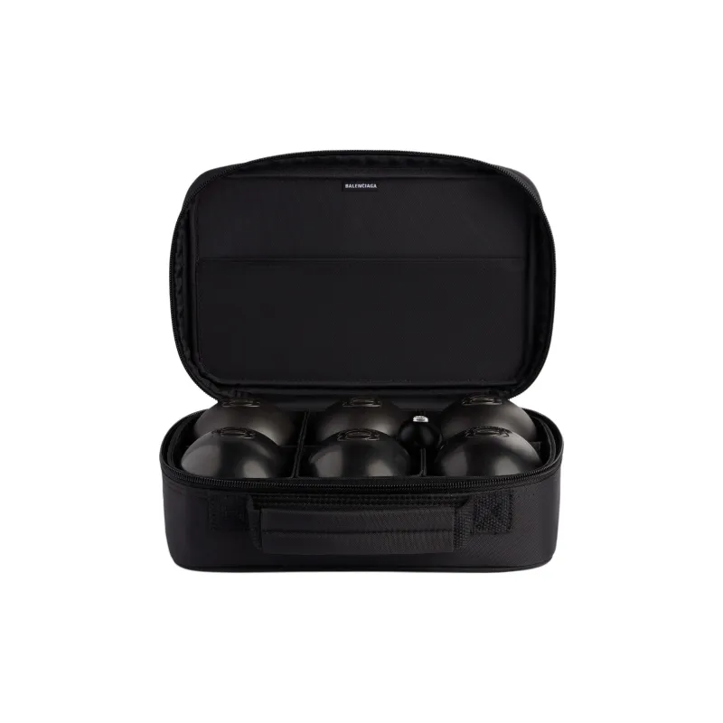 Balenciaga Beech Wood Travel Storage Bag Unisex Black-1