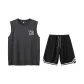 2 Pack (Dark Gray Top+Black Pants)