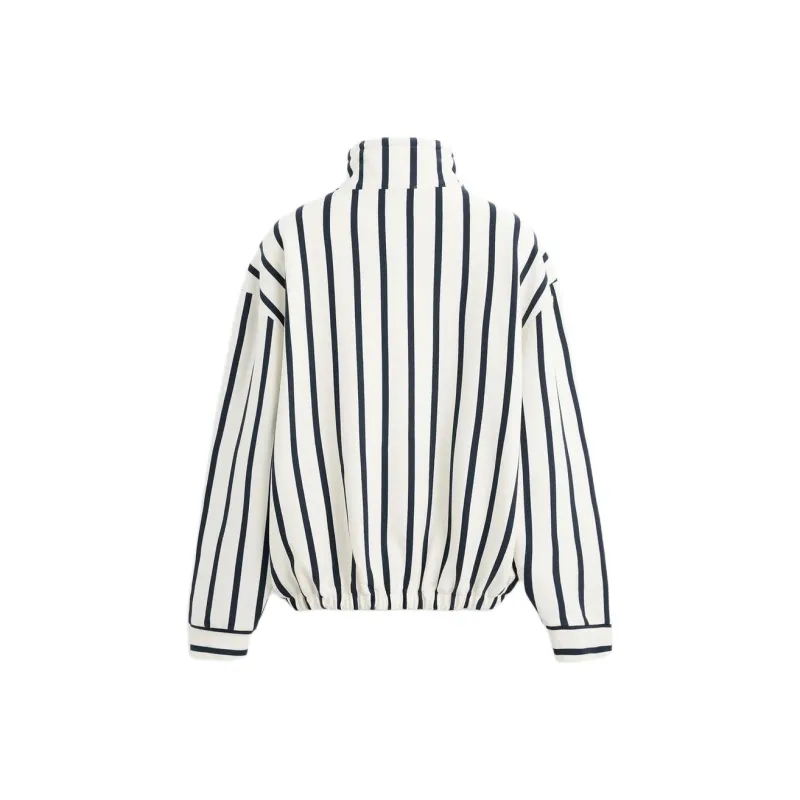 ZARA Sweatshirts Men White/Sea Blue-1