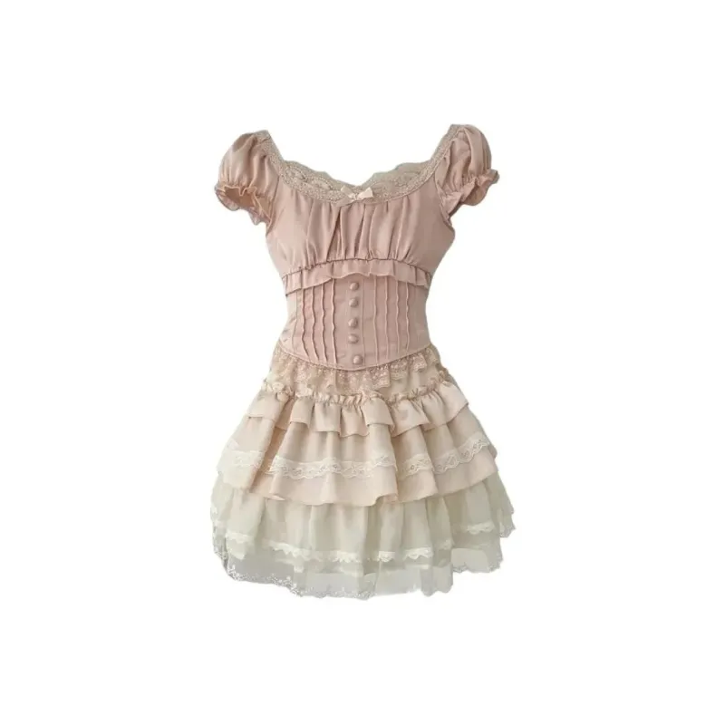 XUANSHU Two Piece Skirt Sets Women's-1
