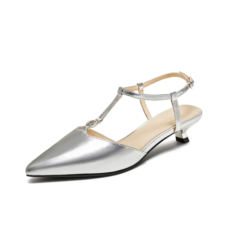 BASTO Slim Heel High Heels Low Heel Women's-5