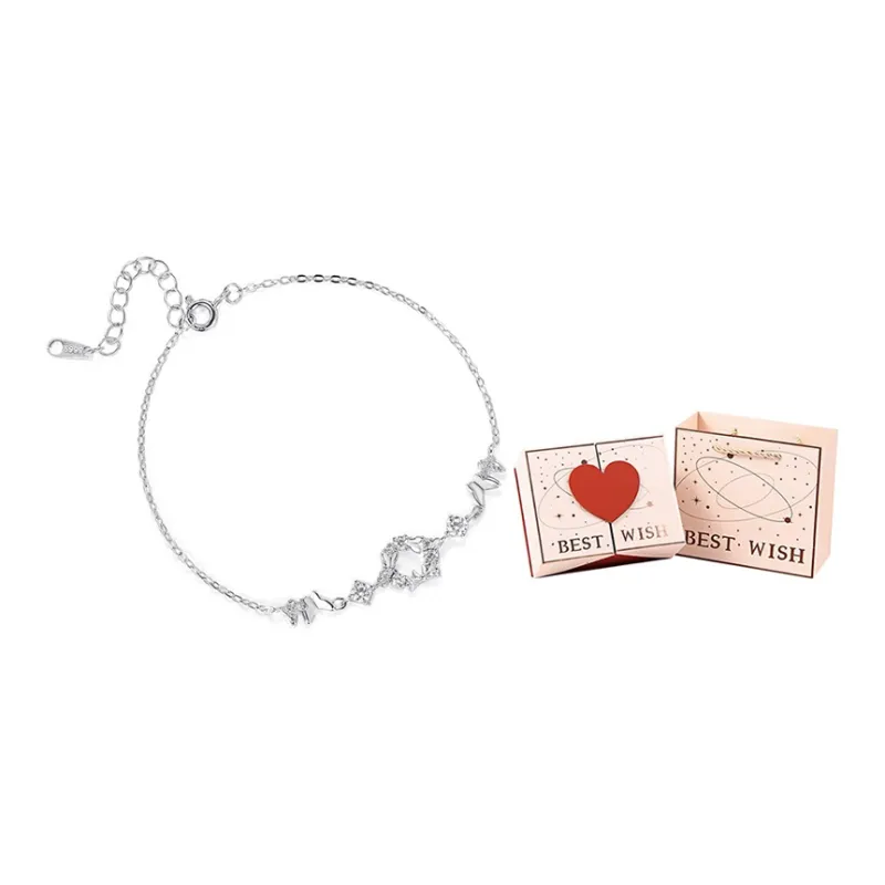 TAOHUAZHAOZHAO S 999 Fine Silver Bracelets Women's-7