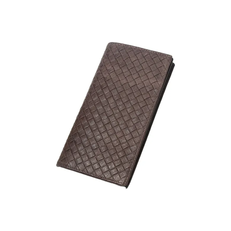 CARTELO Leather With Polyester Wallet Men's Black/Coffee-3