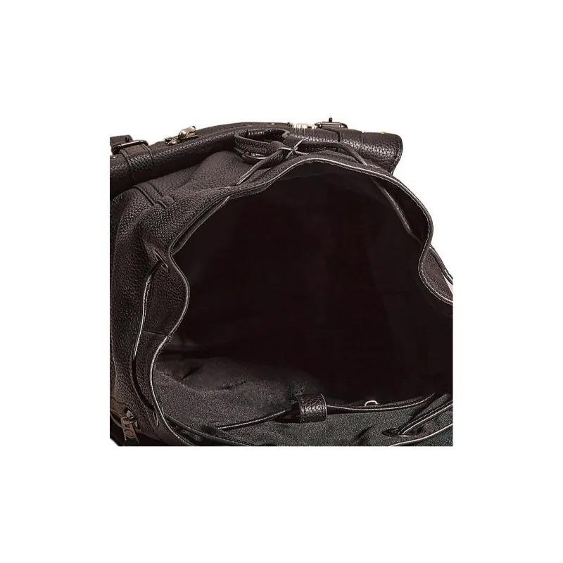COACH Bleecker Pebbled Leather Backpack Large Size Women's Black-3