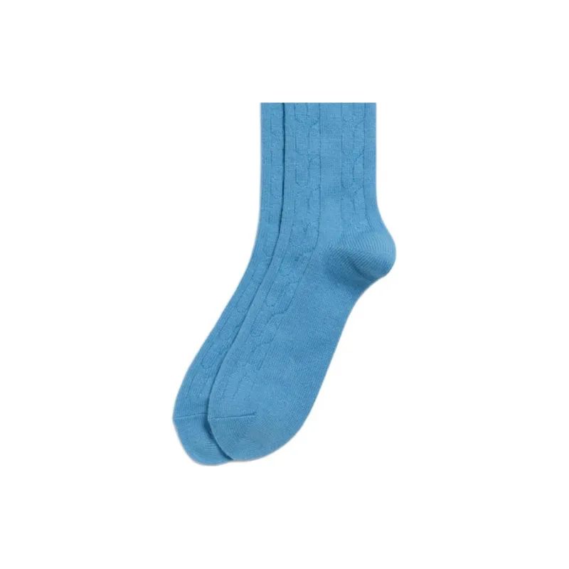 LACOSTE Mid Calf Socks Men's 1 Pack Light Blue-2