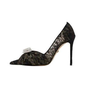MACH & MACH Slim Heel High Heels Women's Black