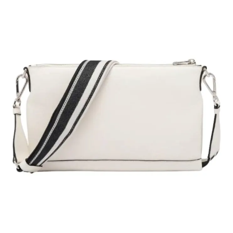 PRADA Leather Shoulder Bag Women's White-1