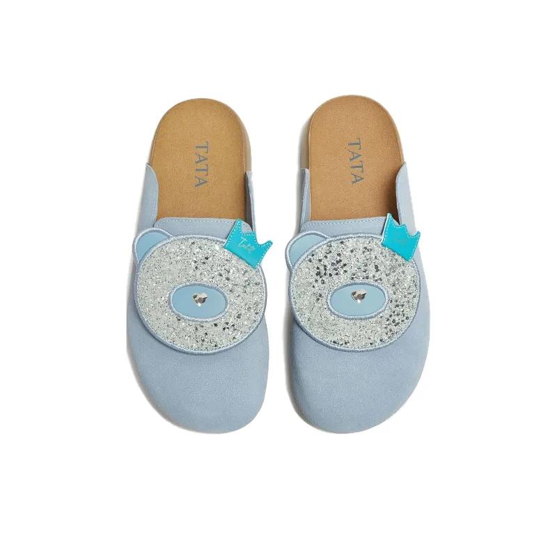 TATA Leather Patchwork Quiet Closed Toe Slippers Women's-2