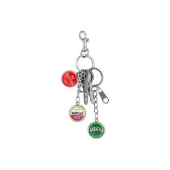 Balenciaga Caps Metal Bag Accessory Unisex Silver/Multicolor