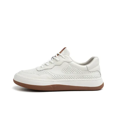 FED Low Top Skateboard Shoes Men's White