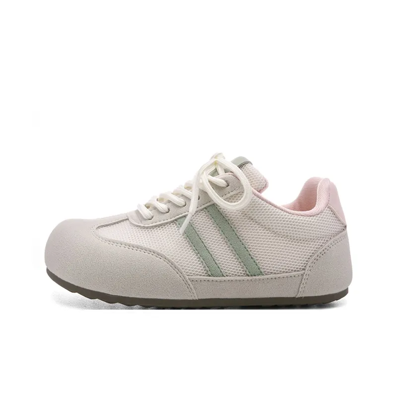 Ordifen Low Top Skateboard Shoes Women's Beige Pink-0
