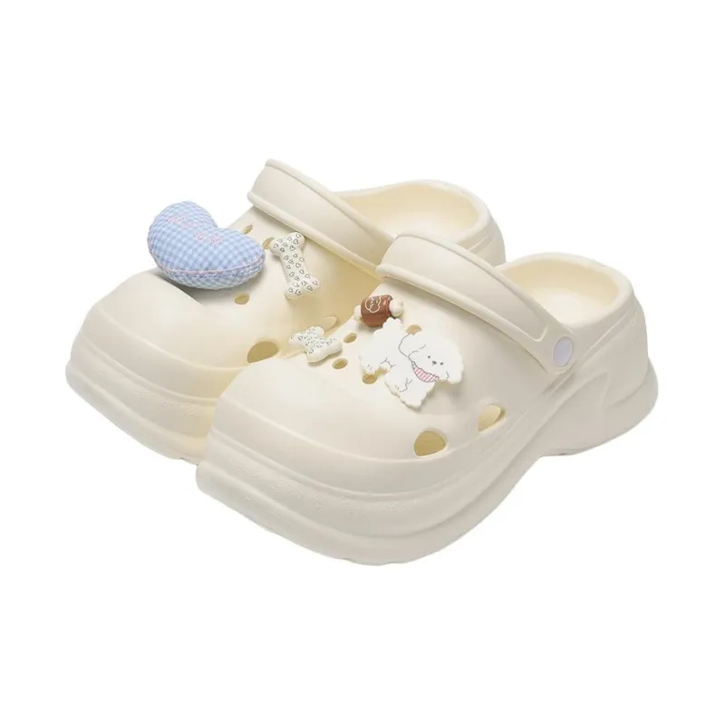 MINISO Summer High Heel Platform Women's Squashy And Bouncy Feeling Cartoon Cute Closed Toe Slippers-14