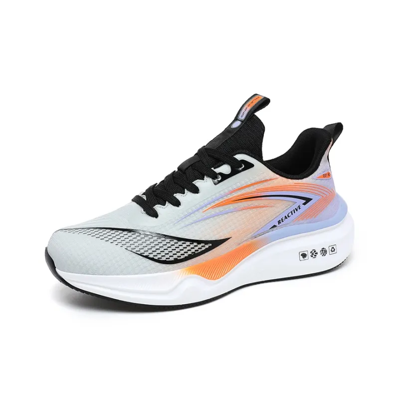 Gaius Durant Rebound Abrasion Resistant Slip Resistant Low Top Running Shoes Men's Light Gray Orange-1