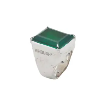 AMBUSH Brass With Gemstones Rings Men's Silver
