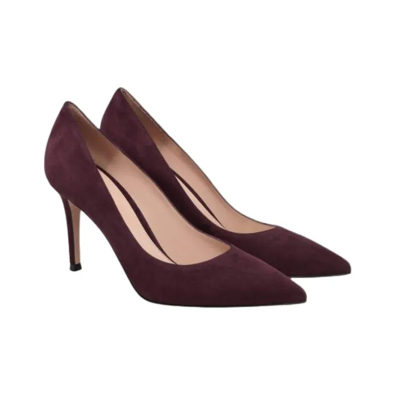 GIANVITO ROSSI Gianvito Slim Heel High Heels 8.5cm Women's Red-2