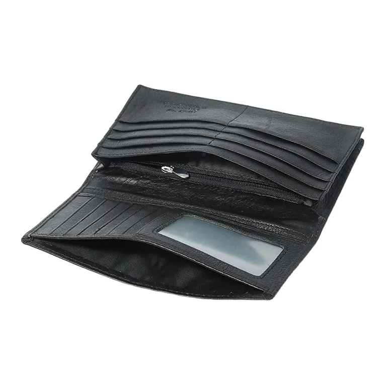 CARTELO Leather With Polyester Wallet Men's Black/Coffee-2