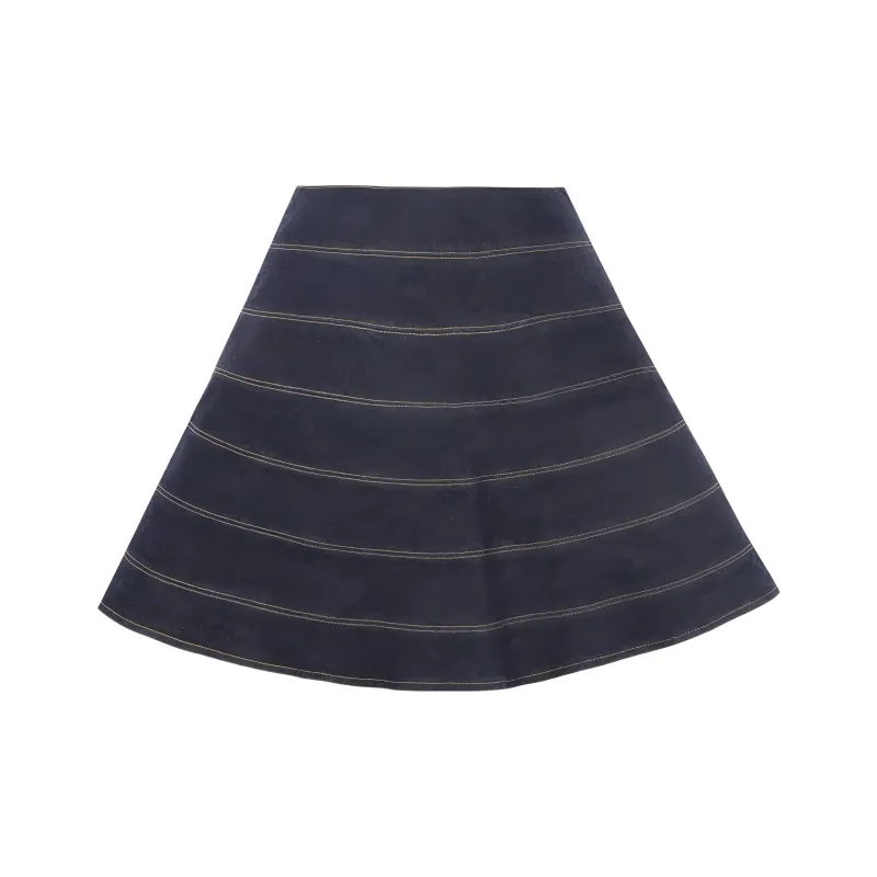 Alaia Denim Short Skirts Women's Denim Blue-1