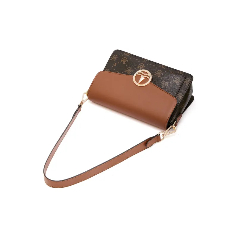 NAVIGARE PVC Shoulder Bag Women's Coffee-3