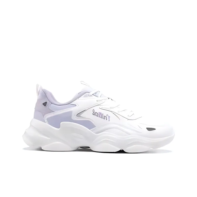 361° Wear-Resistant Low-Top Casual Shoes Women's White Purple-1