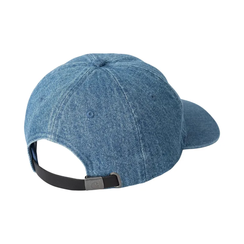 Carhartt WIP Leather Baseball Caps Unisex Blue-1