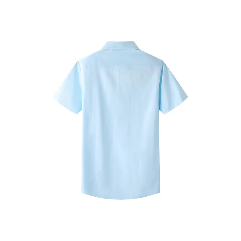 ARTSDON Shirts Men Lake Blue Pattern-1