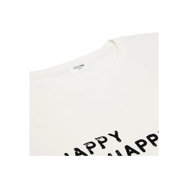 CELINE T Shirts Men White-2