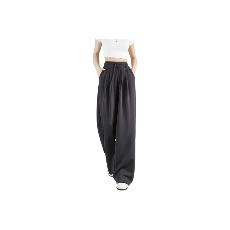 Tonlion Casual Pants Women's Dark Gray-4