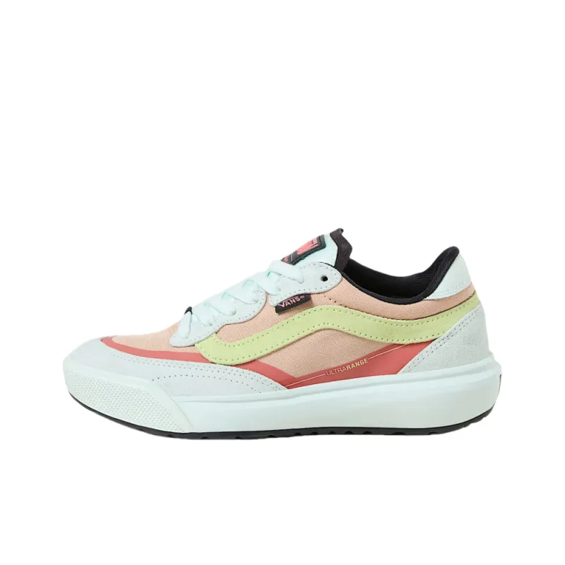 Vans Anti Slip Wear Resistant Low Top Skateboard Shoes Unisex White Orange-0