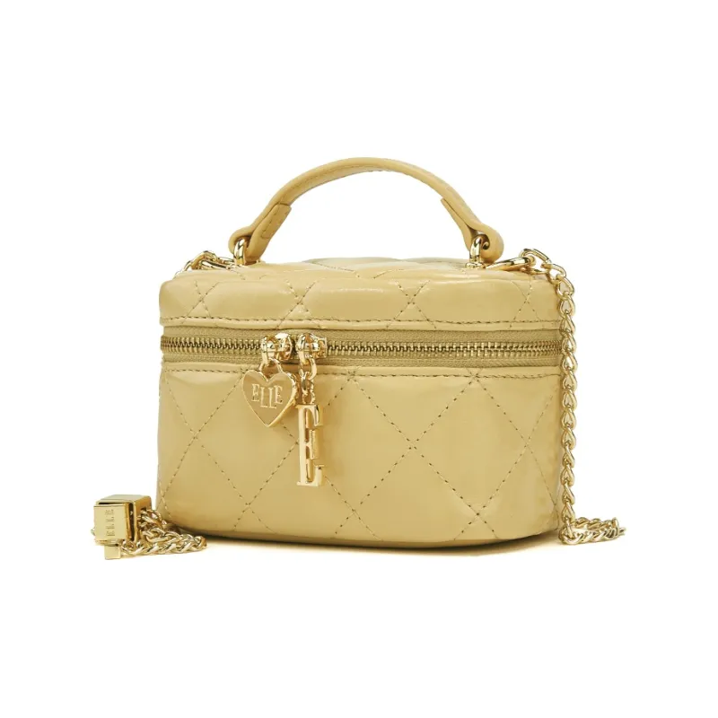 ELLE Split Cow Leather Handbag Regular Women's Multicolor-6
