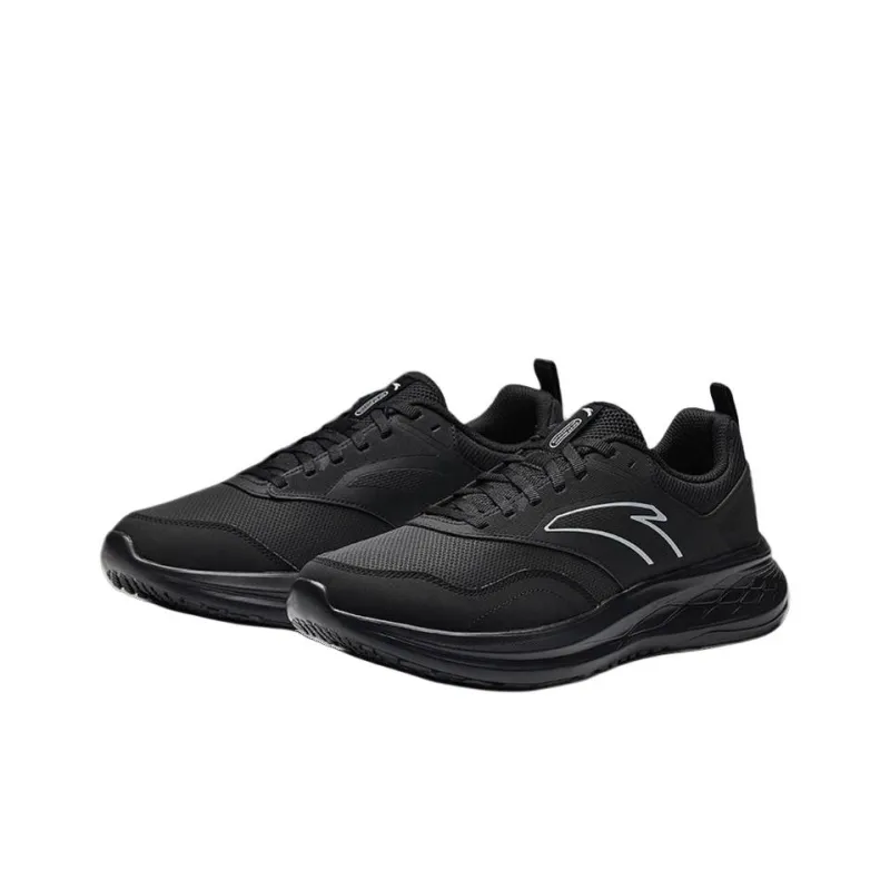 Anta Shock Absorbers With Slip Resistant And Abrasion Resistant Properties Low Top Casual Running Shoes Men's Black-2