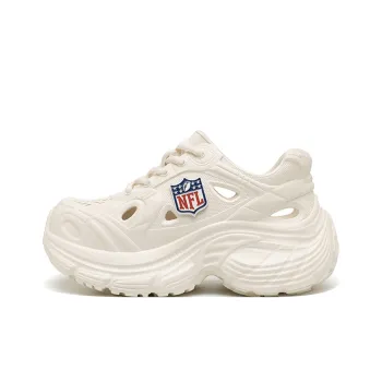NFL Alliance Shield Logo Clogs Women's White