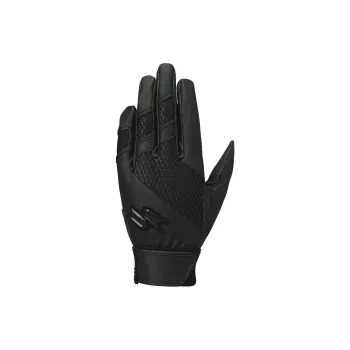 SSK Baseball Gloves Batter's Glove Artificial Leather Unisex Black