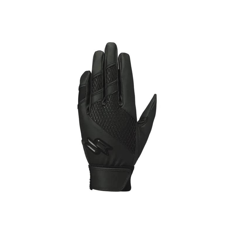 SSK Baseball Gloves Batter's Glove Artificial Leather Unisex Black-0