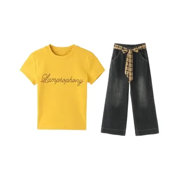SDN by41 Casual Suits Women's Image Color T Shirt+Jeans