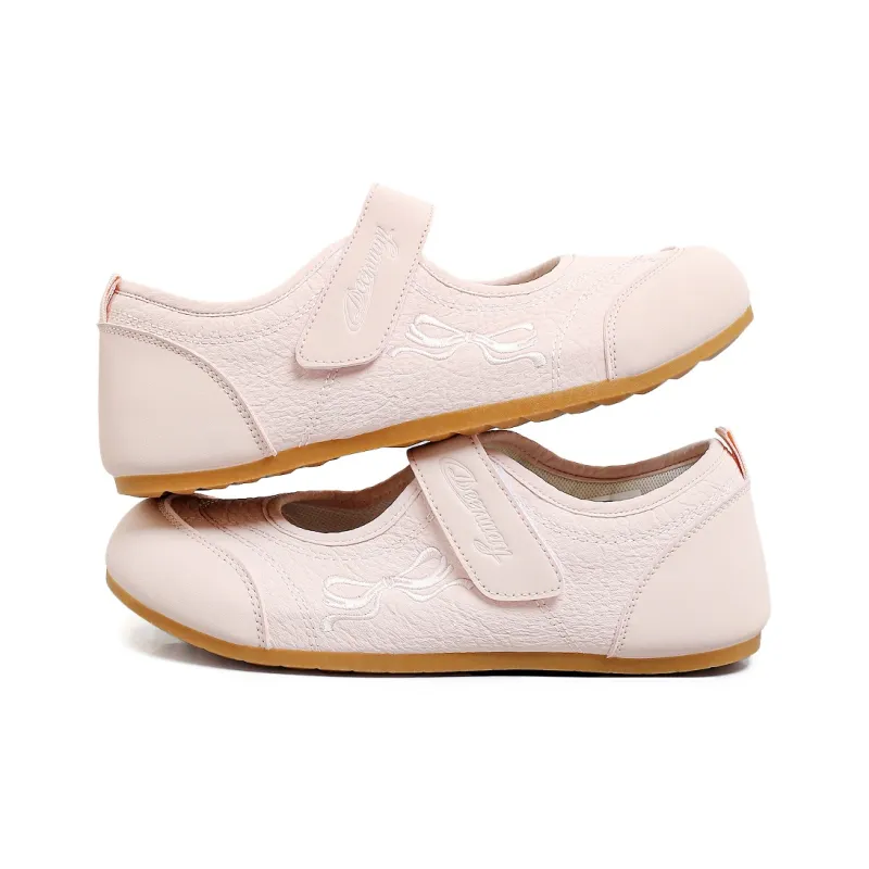 DEERWAY Height Increasing Abrasion Resistant Lightweight Breathable Slip Resistant Low Top Casual Shoes Women's Pink-2