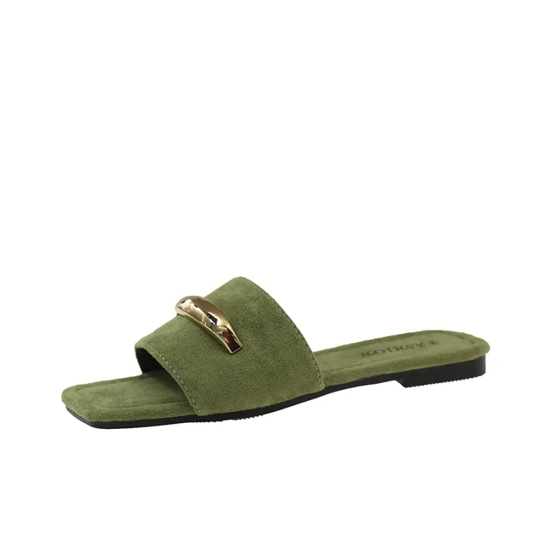 Puppytown Rubber Sole Metal Slip Resistant Abrasion Resistant Slide Slippers Women's-12
