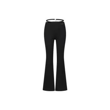 Three Quarters Casual Pants Women's Black