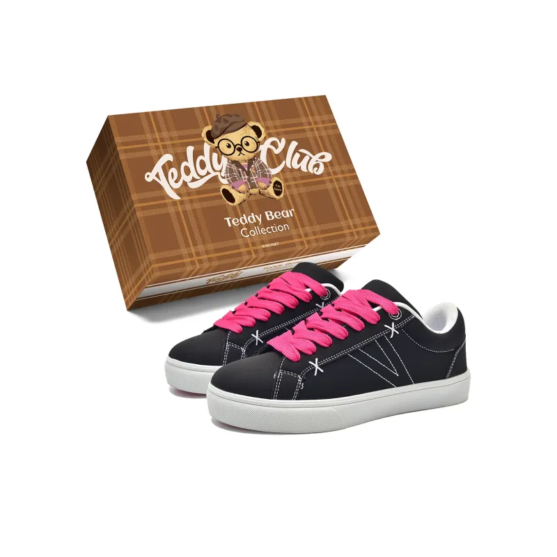 Teddy Bear Collection Slip Resistant, Abrasion Resistant, Lightweight Low Top Skateboard Shoes Unisex-6