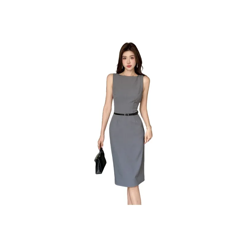 GUOZHEN Sleeveless Dress Women's-0