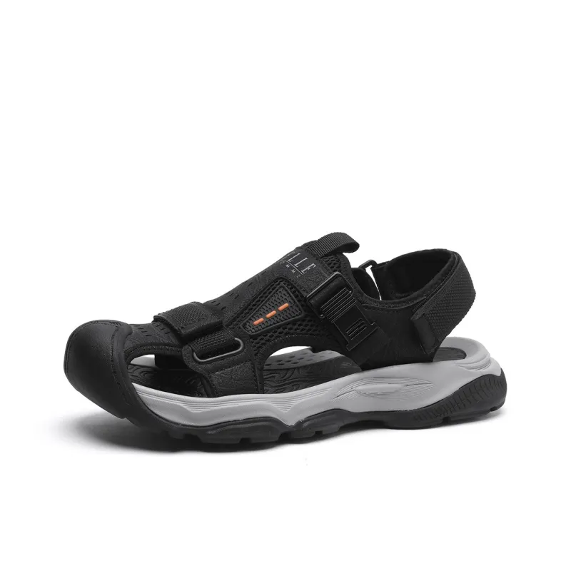ELLE HOMME Slip Resistant And Breathable River Trekking Shoes Men's Black-0