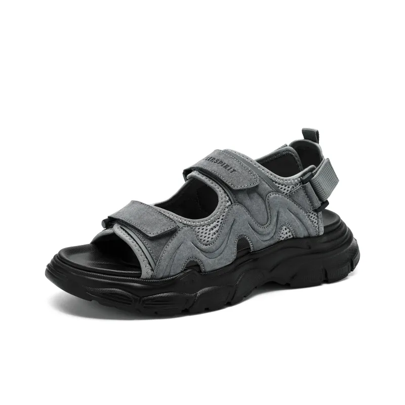 JEEP SPIRIT Beach Sandals Men's Gray-2