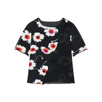 Desigual T Shirts Women's Black With Print