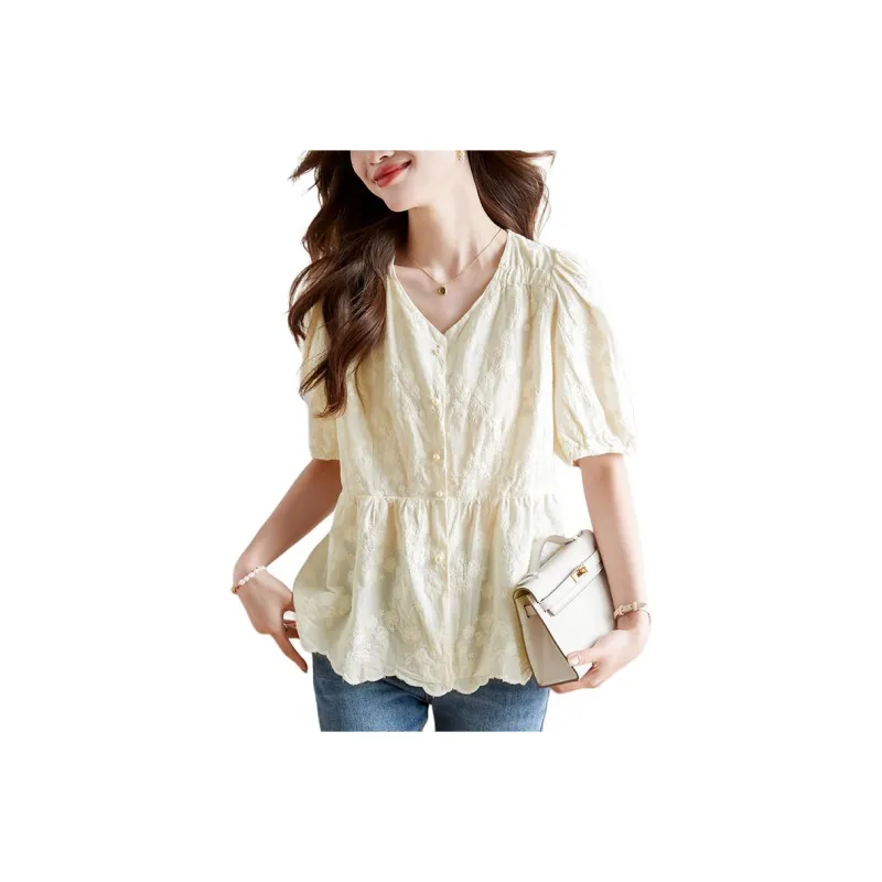 X MOOM Shirts Women's Beige-0