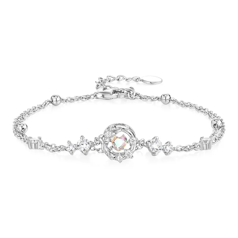 Wylyp S925 Silver Bracelets Women's Silver-2