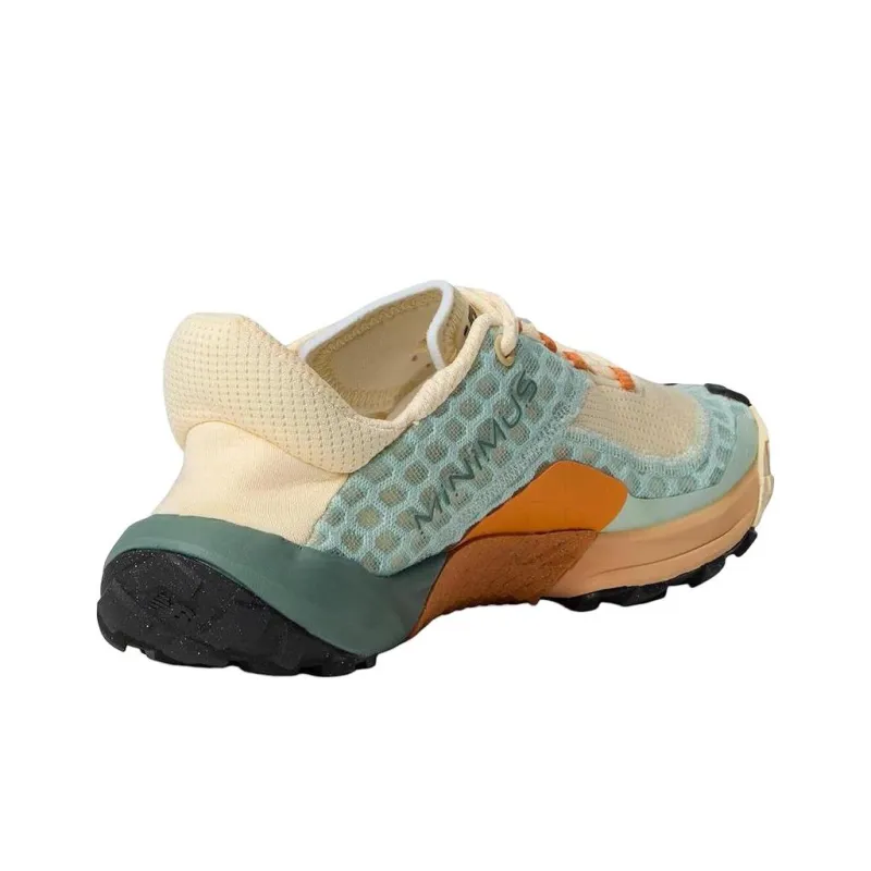 New Balance Minimus Trail Low Top Running Shoes Women's Beige Green-3