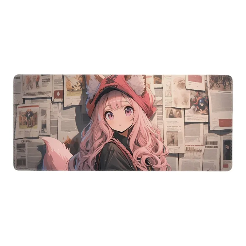 DANYIN Extra Large Vintage Girlish Computer Keyboard Pad Anime Mouse Pad Esports Gaming Table Mats For Men Mouse Pads-4