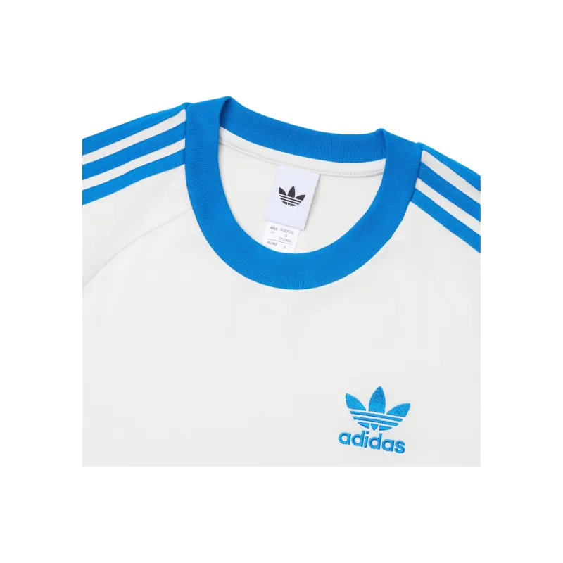 Adidas Originals SS25 CALI T Shirt Men's Jade White/Bird Feather Blue-3